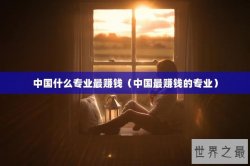 中国什么专业最赚钱（中国最赚钱的专业）