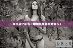 中国最北部省（中国最北部的大城市）