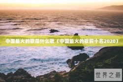 中国最火的歌是什么歌（中国最火的歌前十名2020）