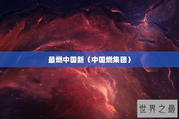 最燃中国新（中国燃集团）