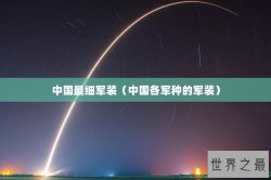 中国最细军装（中国各军种的军装）