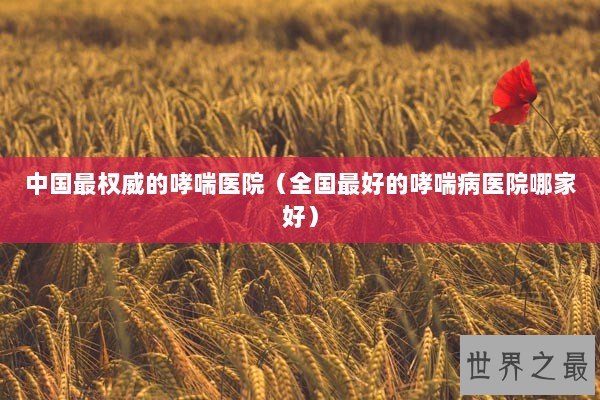 中国最权威的哮喘医院（全国最好的哮喘病医院哪家好）