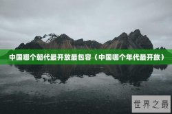 中国哪个朝代最开放最包容（中国哪个年代最开放）
