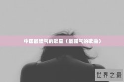 中国最骚气的歌星（最骚气的歌曲）