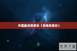 中国最合格家长（合格的家长）