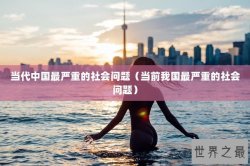 当代中国最严重的社会问题（当前我国最严重的社会问题）