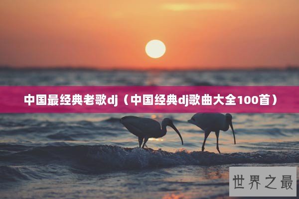 中国最经典老歌dj（中国经典dj歌曲大全100首）