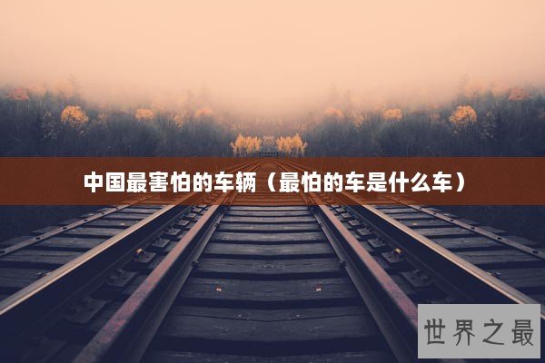 中国最害怕的车辆（最怕的车是什么车）