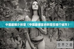 中国最稀少别墅（中国最便宜的别墅在哪个城市）