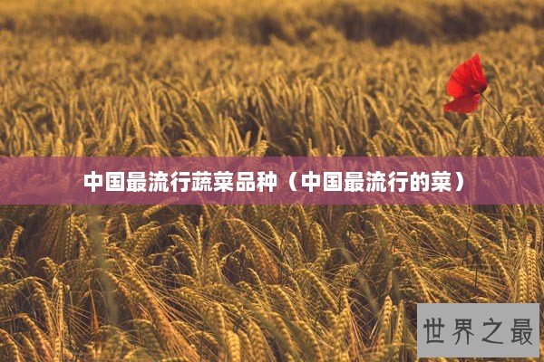 中国最流行蔬菜品种（中国最流行的菜）