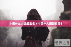 中国什么大道最出名（中国十大道路排行）