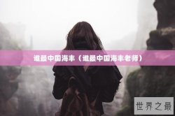 谁最中国海丰（谁最中国海丰老师）
