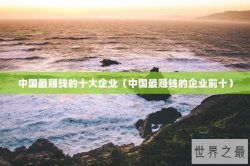中国最赚钱的十大企业（中国最赚钱的企业前十）