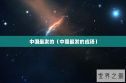 中国最发的（中国最发的成语）
