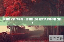 中国最火的饺子店（全国最出名的饺子店推荐胃口福）