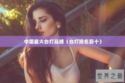 中国最火台灯品牌（台灯排名前十）