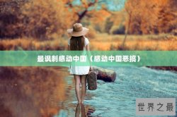 最讽刺感动中国（感动中国恶搞）