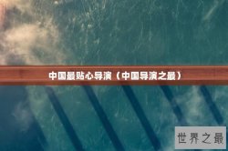 中国最贴心导演（中国导演之最）