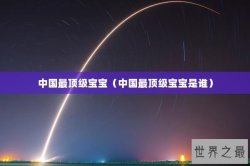中国最顶级宝宝（中国最顶级宝宝是谁）