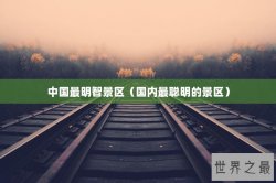 中国最明智景区（国内最聪明的景区）