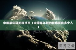 中国最年轻的程序员（中国最年轻的程序员有多少人）