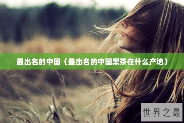 最出名的中国（最出名的中国黑茶在什么产地）