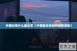 中国科技什么最出名（中国最出名的科技有哪些）