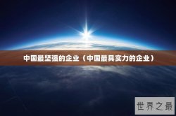 中国最坚强的企业（中国最具实力的企业）