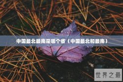 中国最北最南是哪个省（中国最北和最南）