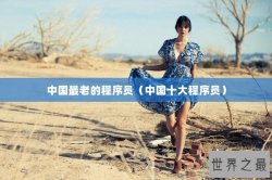中国最老的程序员（中国十大程序员）