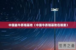 中国最牛养殖基地（中国牛养殖基地在哪里）