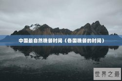 中国最自然晚餐时间（各国晚餐的时间）