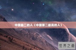 中国最二的人（中国第二最高的人）