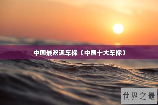 中国最欢迎车标(中国十大车标) 中国最欢迎车标(中国十大车标)