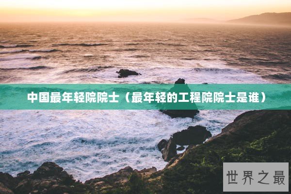中国最年轻院院士(最年轻的工程院院士是谁) 中国最年轻院院士(最年轻的工程院院士是谁)