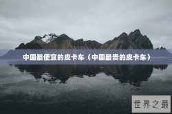 中国最便宜的皮卡车（中国最贵的皮卡车）