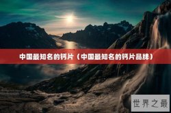 中国最知名的钙片（中国最知名的钙片品牌）