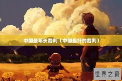 中国最年长裁判（中国最好的裁判）