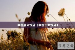 中国最火饭店（中国十大饭店）