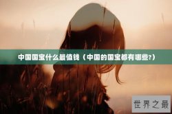 中国国宝什么最值钱（中国的国宝都有哪些?）