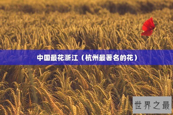 中国最花浙江（杭州最著名的花）