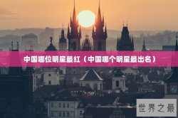 中国哪位明星最红（中国哪个明星最出名）