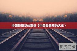 中国最豪华的高铁（中国最豪华的火车）