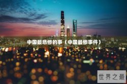 中国最悲惨的事（中国最惨事件）