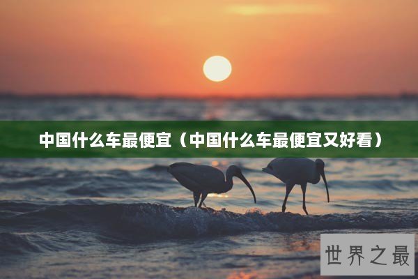 中国什么车最便宜（中国什么车最便宜又好看）