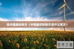 是中国最的地方（中国最好的地方是什么地方）