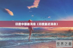 印度中国最消息（印度最近消息）