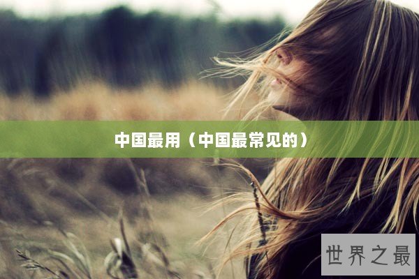 中国最用(中国最常见的) 中国最用(中国最常见的)