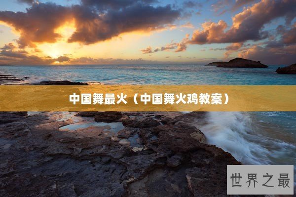中国舞最火（中国舞火鸡教案）