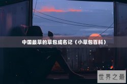 中国最草的草包成名记（小草包百科）